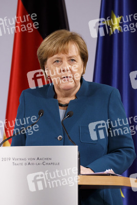 Erneuerung des deutsch-französischen Freundschaftsvertrages in Aachen