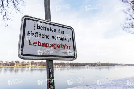 Eis auf dem Maschsee in Hannover