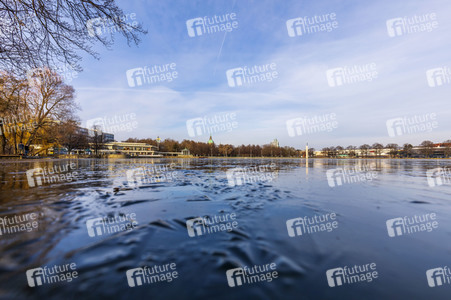 Eis auf dem Maschsee in Hannover