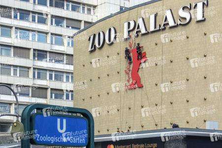 Berlinale Logo an Zoo Palast in Berlin