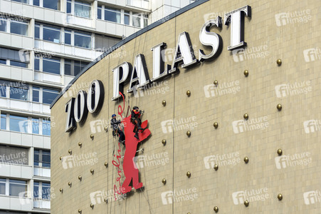 Berlinale Logo an Zoo Palast in Berlin