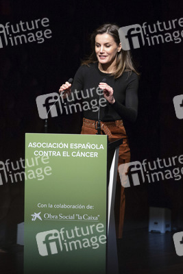 Letizia von Spanien spricht beim Forum gegen Krebs in Madrid