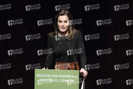 Letizia von Spanien spricht beim Forum gegen Krebs in Madrid