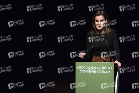 Letizia von Spanien spricht beim Forum gegen Krebs in Madrid