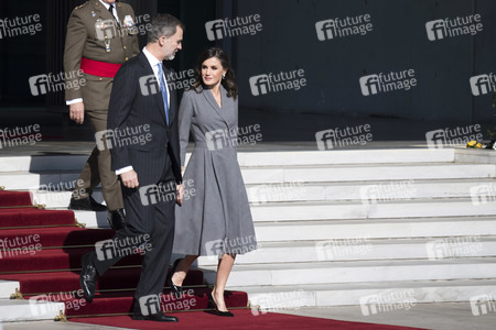 Abflug der spanischen Royals in Madrid