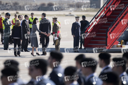 Abflug der spanischen Royals in Madrid