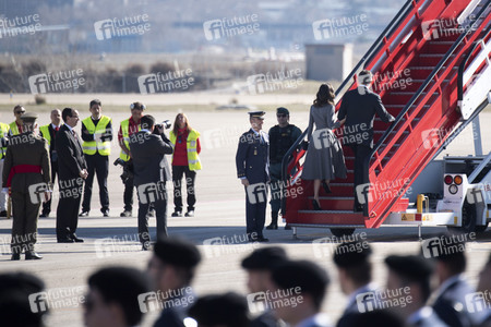 Abflug der spanischen Royals in Madrid