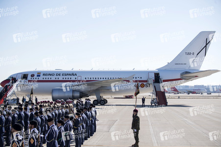 Abflug der spanischen Royals in Madrid