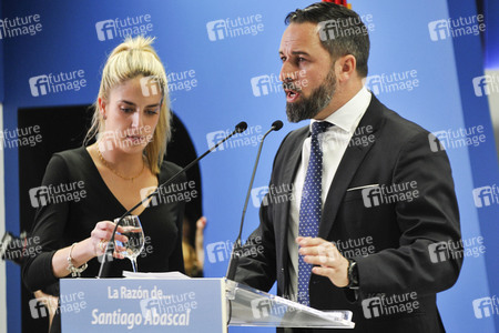 Pressekonferenz mit Santiago Abascal in Madrid