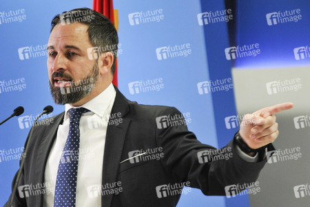 Pressekonferenz mit Santiago Abascal in Madrid