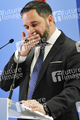 Pressekonferenz mit Santiago Abascal in Madrid