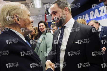 Pressekonferenz mit Santiago Abascal in Madrid