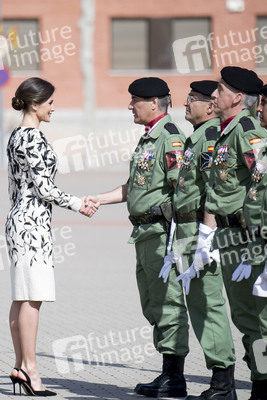 Flaggenzeremonie mit Königin Letizia in Paracuellos de Jarama