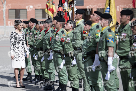 Flaggenzeremonie mit Königin Letizia in Paracuellos de Jarama