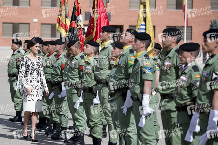 Flaggenzeremonie mit Königin Letizia in Paracuellos de Jarama