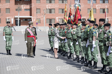 Flaggenzeremonie mit Königin Letizia in Paracuellos de Jarama