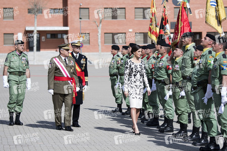 Flaggenzeremonie mit Königin Letizia in Paracuellos de Jarama