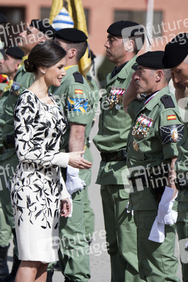 Flaggenzeremonie mit Königin Letizia in Paracuellos de Jarama