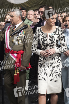 Flaggenzeremonie mit Königin Letizia in Paracuellos de Jarama