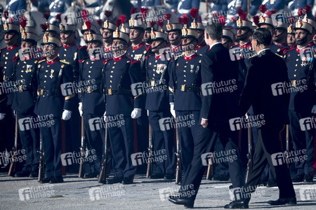 Begrüßungszeremonie für Präsident Vizcarra in Madrid