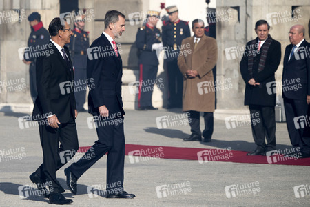 Begrüßungszeremonie für Präsident Vizcarra in Madrid