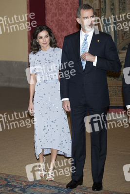 Empfang von Präsident Vizcarra zu Ehren der spanischen Royals in Madrid