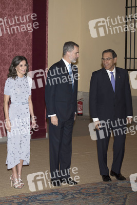 Empfang von Präsident Vizcarra zu Ehren der spanischen Royals in Madrid