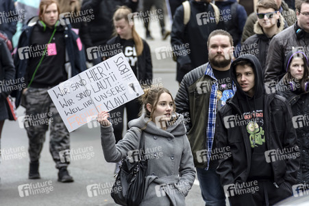 Demonstration gegen EU-Urheberrechtsreform in Berlin
