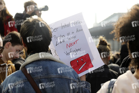 Demonstration gegen Urheberrechtsreform der EU in Berlin