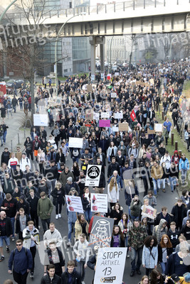 Demonstration gegen Urheberrechtsreform der EU in Berlin