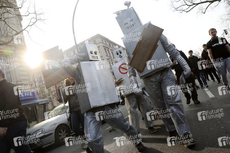Demonstration gegen Urheberrechtsreform der EU in Berlin