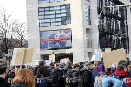 Demonstration gegen Urheberrechtsreform der EU in Berlin