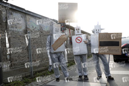 Demonstration gegen Urheberrechtsreform der EU in Berlin