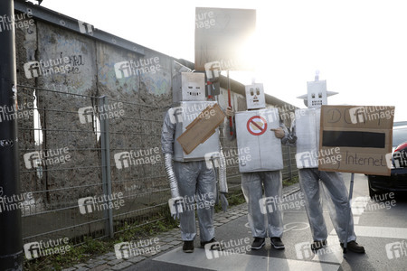 Demonstration gegen Urheberrechtsreform der EU in Berlin