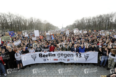 Demonstration gegen Urheberrechtsreform der EU in Berlin