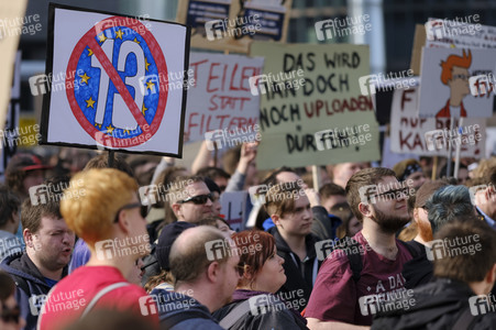 Demonstration gegen Urheberrechtsreform der EU in Berlin