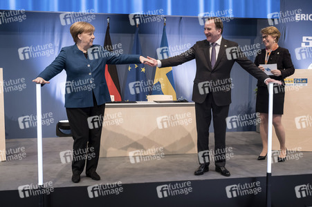 Eröffnungsrundgang der Kanzlerin auf der Hannover Messe 2019