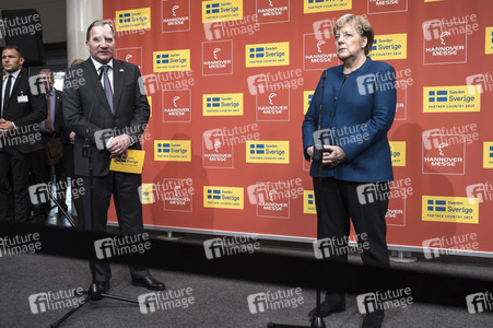 Eröffnungsrundgang der Kanzlerin auf der Hannover Messe 2019