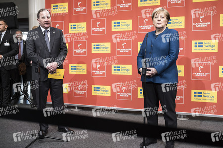 Eröffnungsrundgang der Kanzlerin auf der Hannover Messe 2019