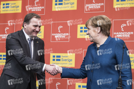 Eröffnungsrundgang der Kanzlerin auf der Hannover Messe 2019