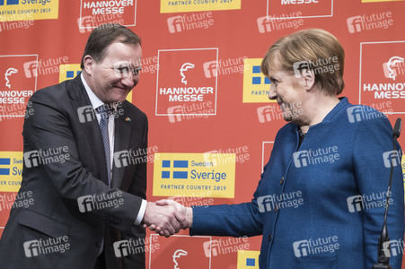 Eröffnungsrundgang der Kanzlerin auf der Hannover Messe 2019