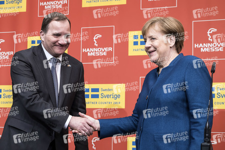 Eröffnungsrundgang der Kanzlerin auf der Hannover Messe 2019