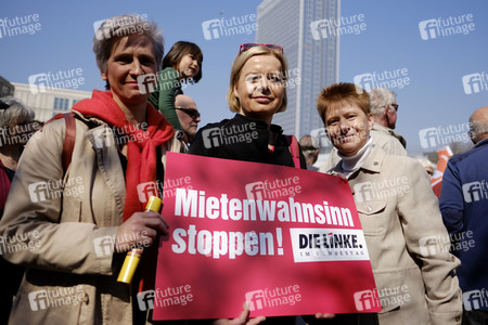 Demontration 'Gemeinsam gegen Verdrängung und Mietenwahnsinn' in Berlin