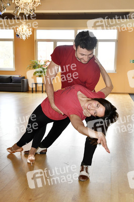 Ulrike Frank trainiert für 'Let's Dance' in Berlin