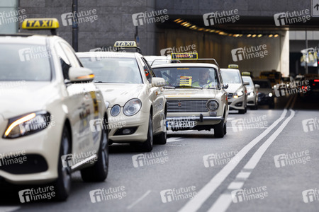 Taxi-Protest in Köln