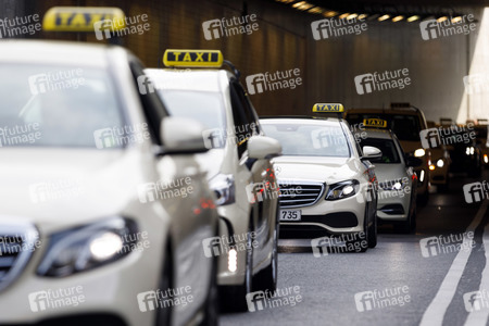 Taxi-Protest in Köln