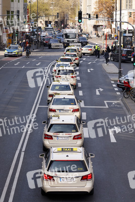 Taxi-Protest in Köln