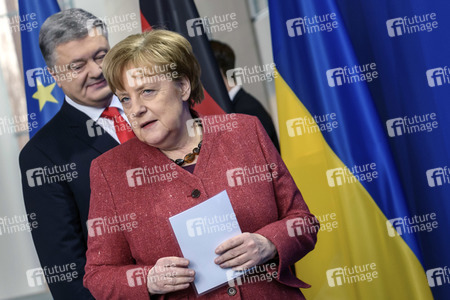 Pressekonferenz mit Angela Merkel und Petro Poroschenko in Berlin