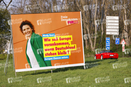 Wahlplakate zur Europawahl in Köln