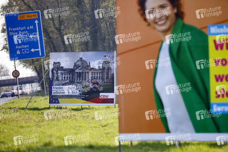 Wahlplakate zur Europawahl in Köln